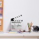 White Acrylic Slate ClapperBoard